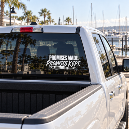 Promises Made. Promises Kept. — rear window, right
