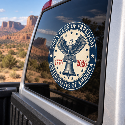 250 Years of Freedom — close-up, right