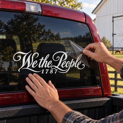 We the People — applying the decal