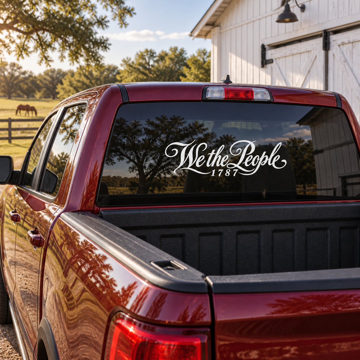 We the People — rear window, left