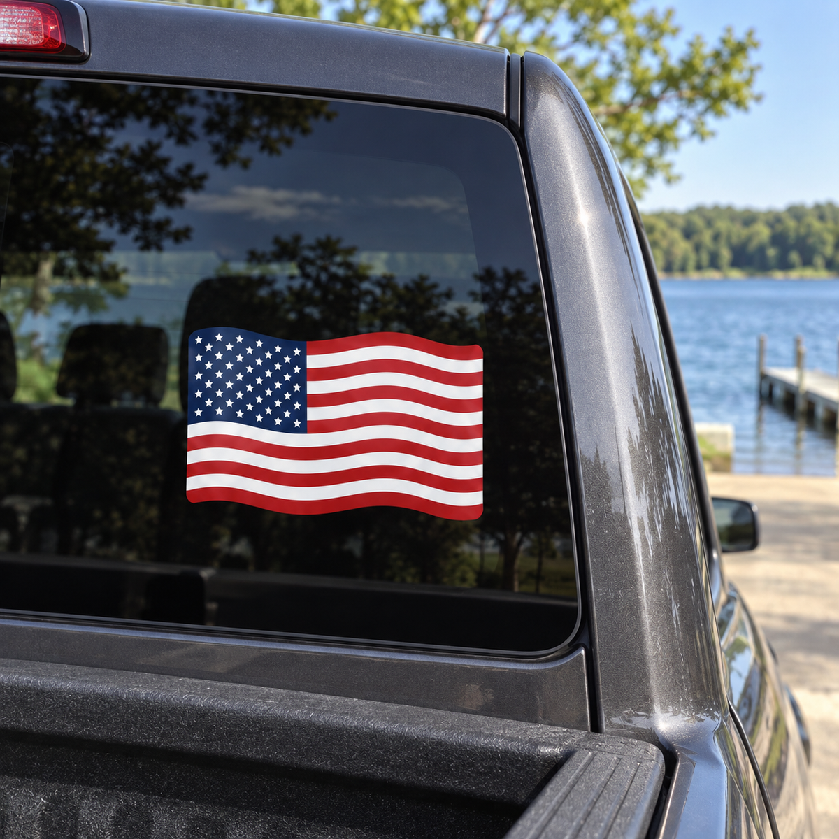 USA Flag — close-up, right