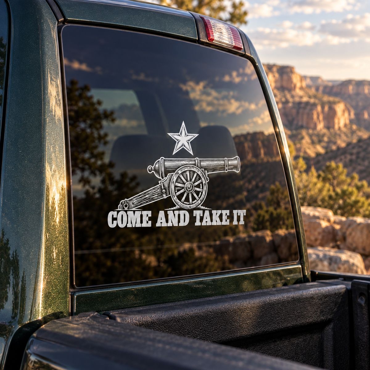 Come and Take It — close-up, left