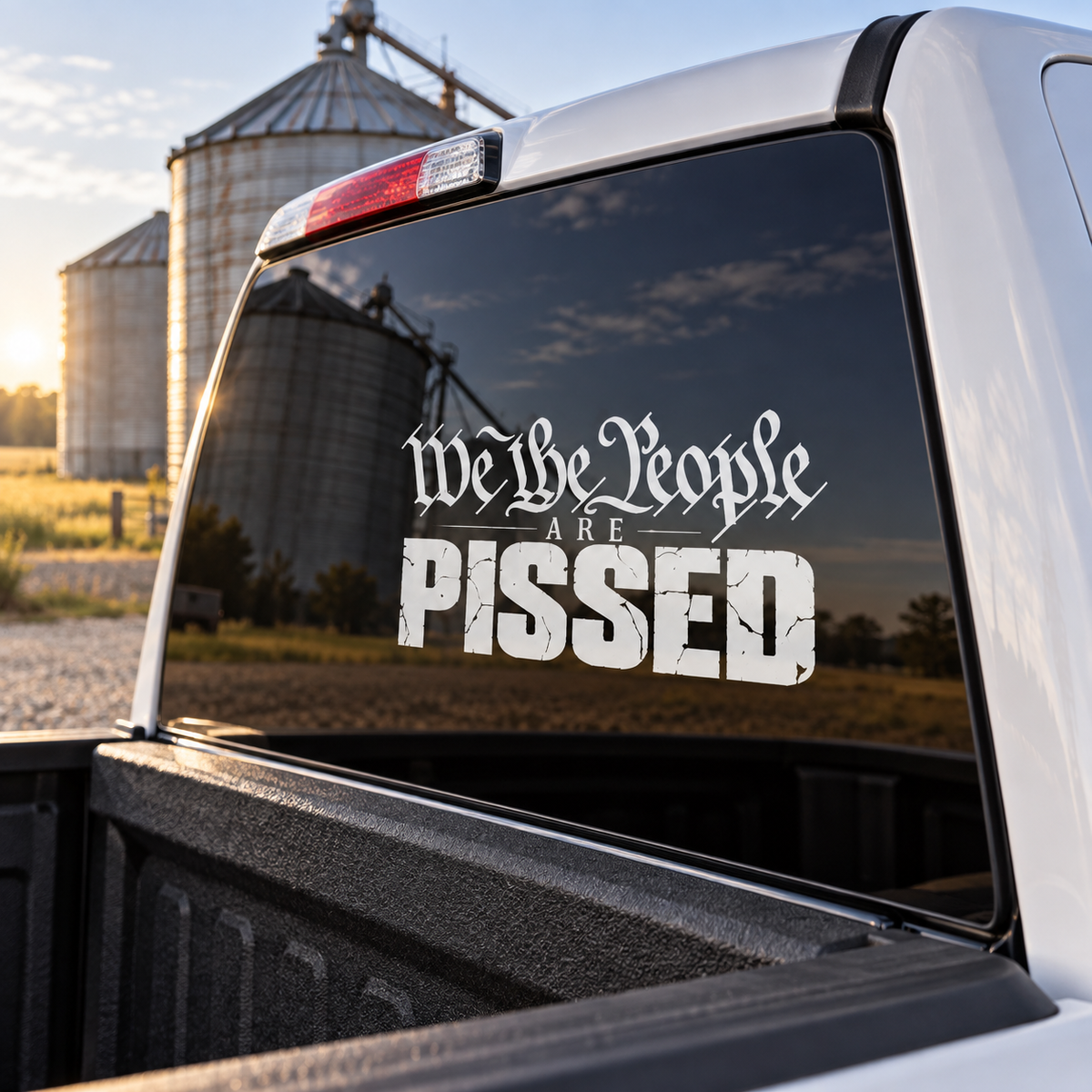 We the People Are Pissed — close-up, right