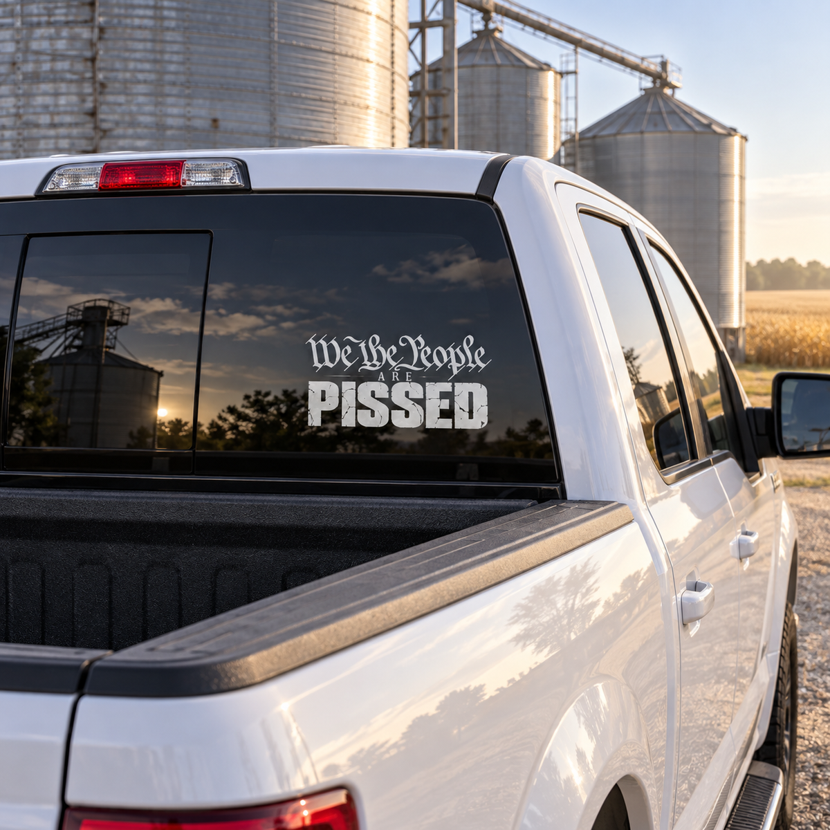 We the People Are Pissed — rear window, right