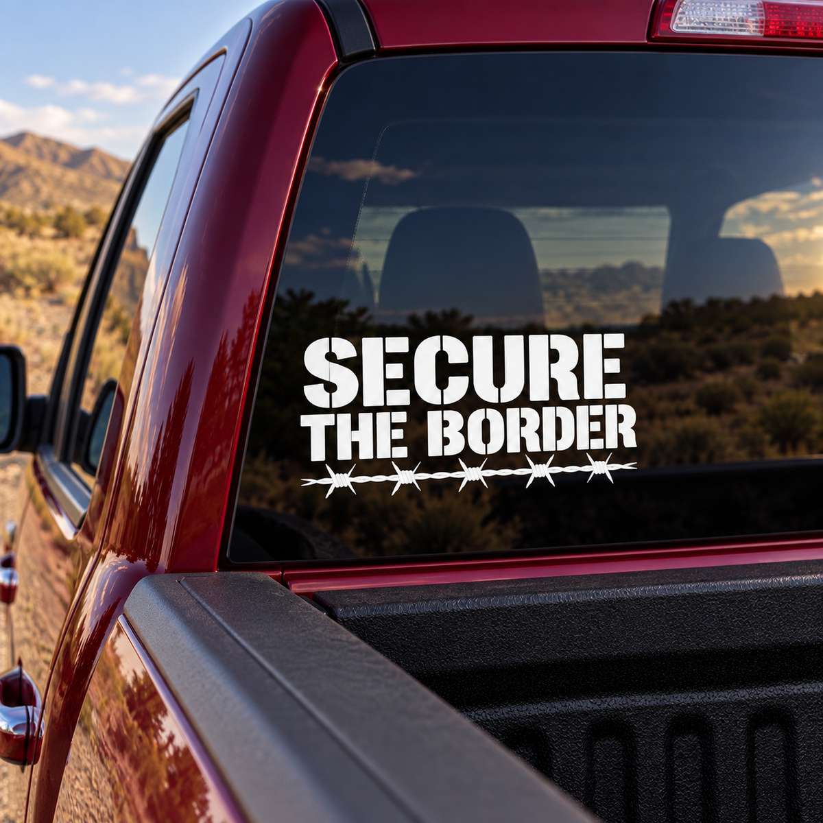 Secure the Border — close-up, left
