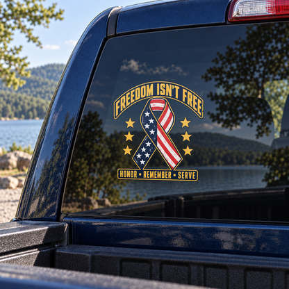 Freedom Isn't Free — close-up, left