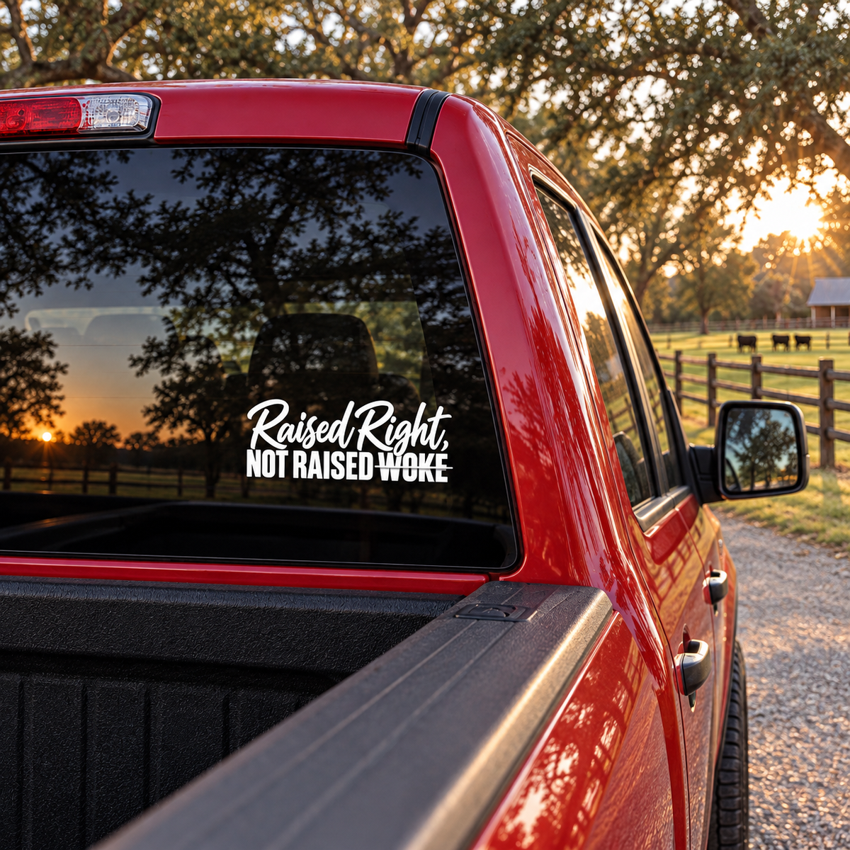 Raised Right — rear window, right